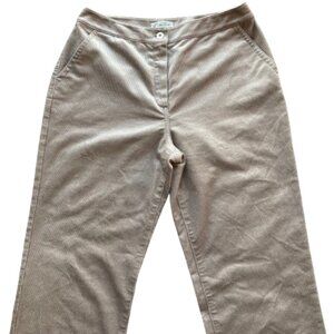 St. John Sport Silver Gray Corduroy Pants Size 10